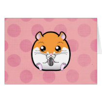 Regular Syrian Orange White Hamster Cards