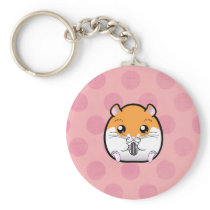 Regular Syrian Orange White Hamster Key Chain