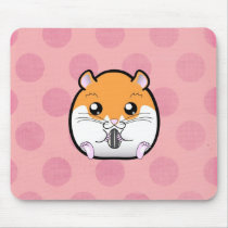 Regular Syrian Orange White Hamster Mousepad