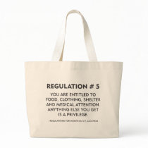Regulation # 5 canvas bag