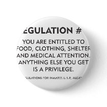 Regulation # 5 pinback button