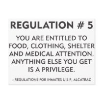 Regulation # 5 postcards
