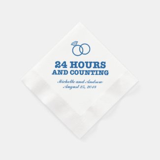 Rehearsal Dinner | 24 Hours and Counting Disposable Napkins