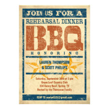 Rehearsal Dinner BBQ Invitations