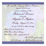 Rehearsal Dinner Blue Hydrangea invitations