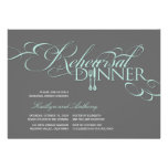 Rehearsal Dinner Classic Scrolls Wedding Invite invitations