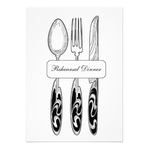 Rehearsal Dinner Custom Invites