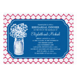 Rehearsal Dinner Honeycomb Mason Jar Wildflowers Announcement