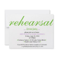 Rehearsal Dinner invitation