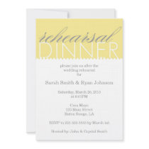 Rehearsal Dinner Custom Invitation