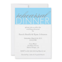 Rehearsal Dinner Announcement