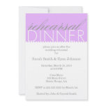 Rehearsal Dinner Personalized Invites