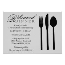 Rehearsal Dinner Invitation