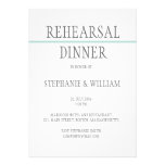 Rehearsal Dinner Invitation Card in Blue invitations