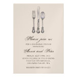 Rehearsal Dinner Invitation - Elegant Silverware