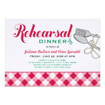 Rehearsal Dinner Invitation | Italian Food