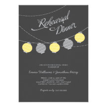 Rehearsal Dinner Invitation | Paper Lanterns