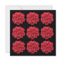 Rehearsal Dinner Invitation -- Red Roses