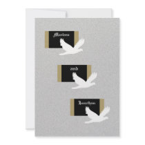 Rehearsal Dinner Invitation -- Wedding Doves