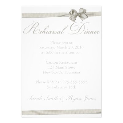 Rehearsal Dinner Invitations