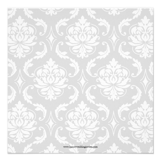 Rehearsal Dinner Invite Damask Monogram Turquoise
