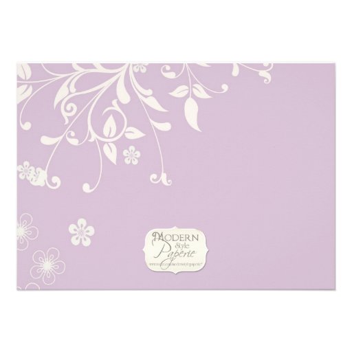 Rehearsal Dinner - Modern Floral Swirl Flourish Personalized Invitation