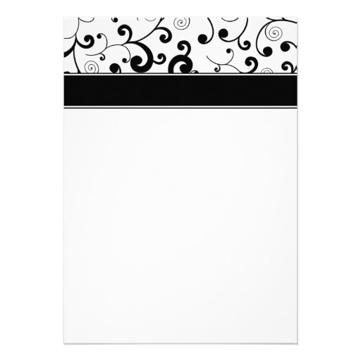 Rehearsal Dinner Red Gerbera Daisy Black Scroll Personalized Announcement