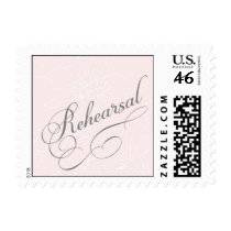 Rehearsal Dinner Stamp with flowers