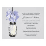 Rehearsal Dinner - Wild Flowers & Mason Jar Personalized Invitations