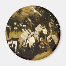 Rehearsal Pasdeloup Orchestra, Sargent Vintage Art Magnet