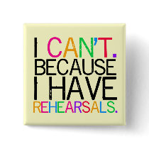 Rehearsals Square Button (customizable)