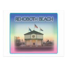 Rehoboth Beach Delaware - Rehoboth Ave Scene Post Card