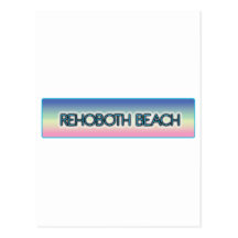 Rehoboth Beach Pastel Rainbow Style 1 Post Cards