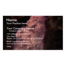 Reichenbach, the Upper Falls, lighted by Bengal li Business Card
