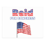 Reid for Congress Patriotic American Flag Postcards