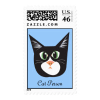 Reigning Cats & Dogs_Cat Person postage stamp