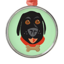 Reigning Cats & Dogs_Furry Faces_Big Ernie ornaments