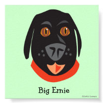 Reigning Cats & Dogs_Furry Faces_Big Ernie posters