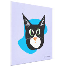 Reigning Cats & Dogs_Furry Faces_Cleo Canvas Prints