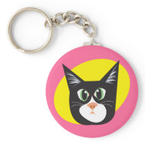 Reigning Cats & Dogs_Furry Faces_Cleo keychains