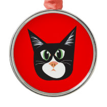 Reigning Cats & Dogs_Furry Faces_Cleo ornaments
