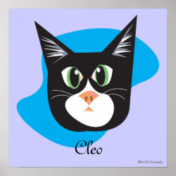 Reigning Cats & Dogs_Furry Faces_Cleo print