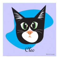 Reigning Cats & Dogs_Furry Faces_Cleo print