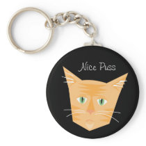 Reigning Cats & Dogs_Furry Faces_Peaches keychains