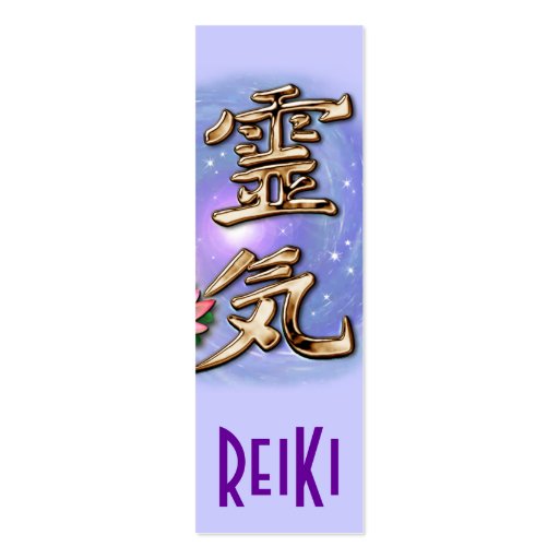 ReiKi Bookmarks Business Card (front side)