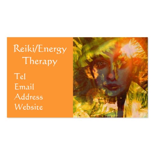 Reiki/Energy Therapy Business card (front side)