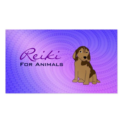 Reiki for Animals Business Cards