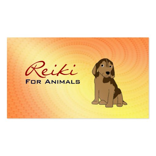 Reiki for Animals Business Cards (front side)