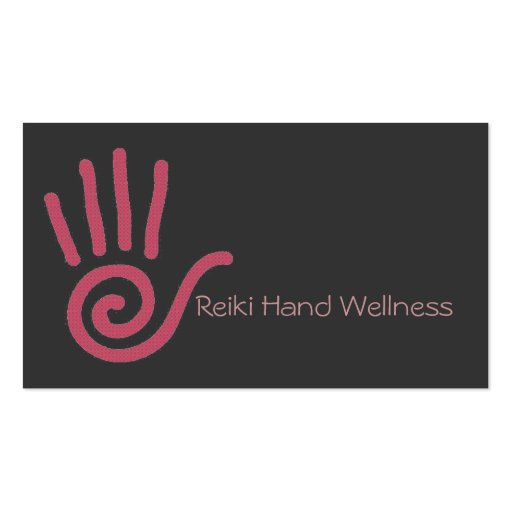 Reiki Hand Business Card (front side)