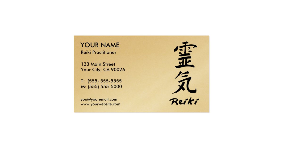 Reiki Practitioner Business Cards Zazzle